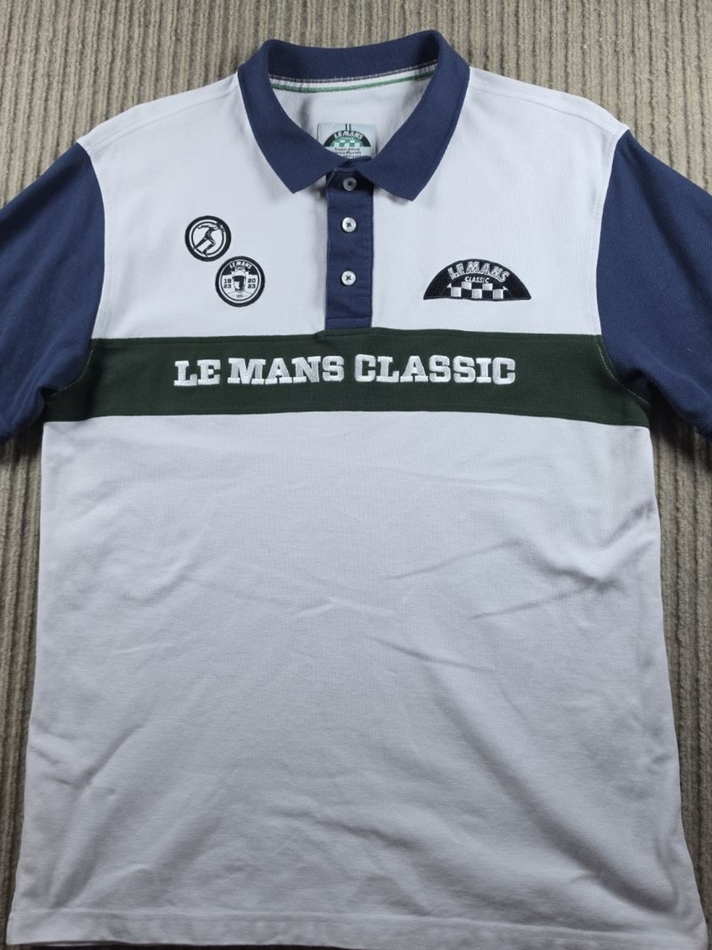 Le Mans Classic Centennial Polo Shirt White Sz L